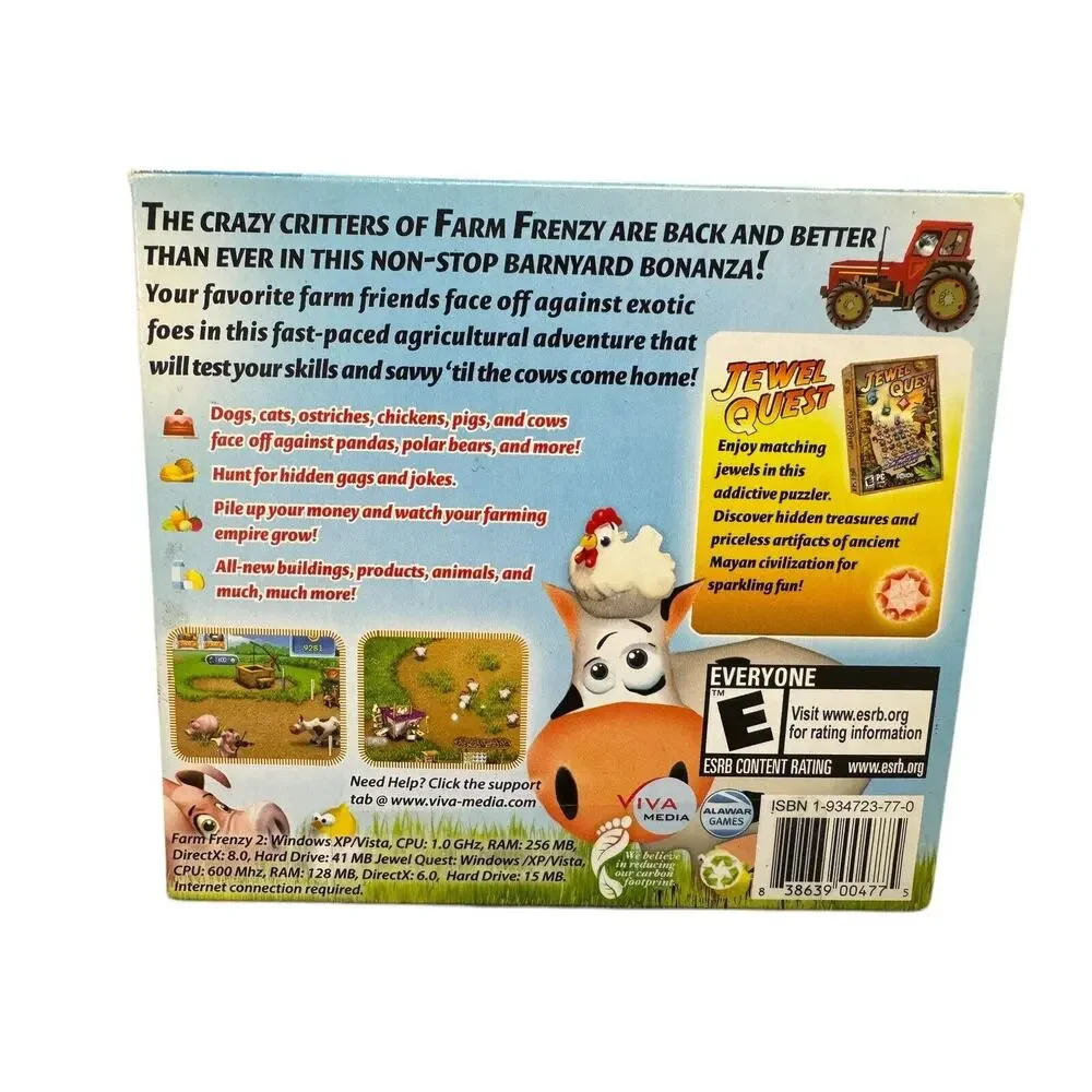Farm Frenzy 2/Back To The Barnyard Game Farm Animals Video Game PC